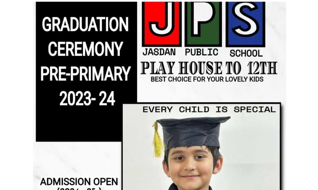 Make your child’s future bright by getting admission in Jasdan’s famous *JASDAN PUBLIC SCHOOL