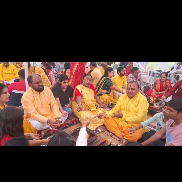 મોડાસા દ્વારકાપુરીમાં ૧૧ કુંડી ગાયત્રી મહાયજ્ઞ યોજાયો
