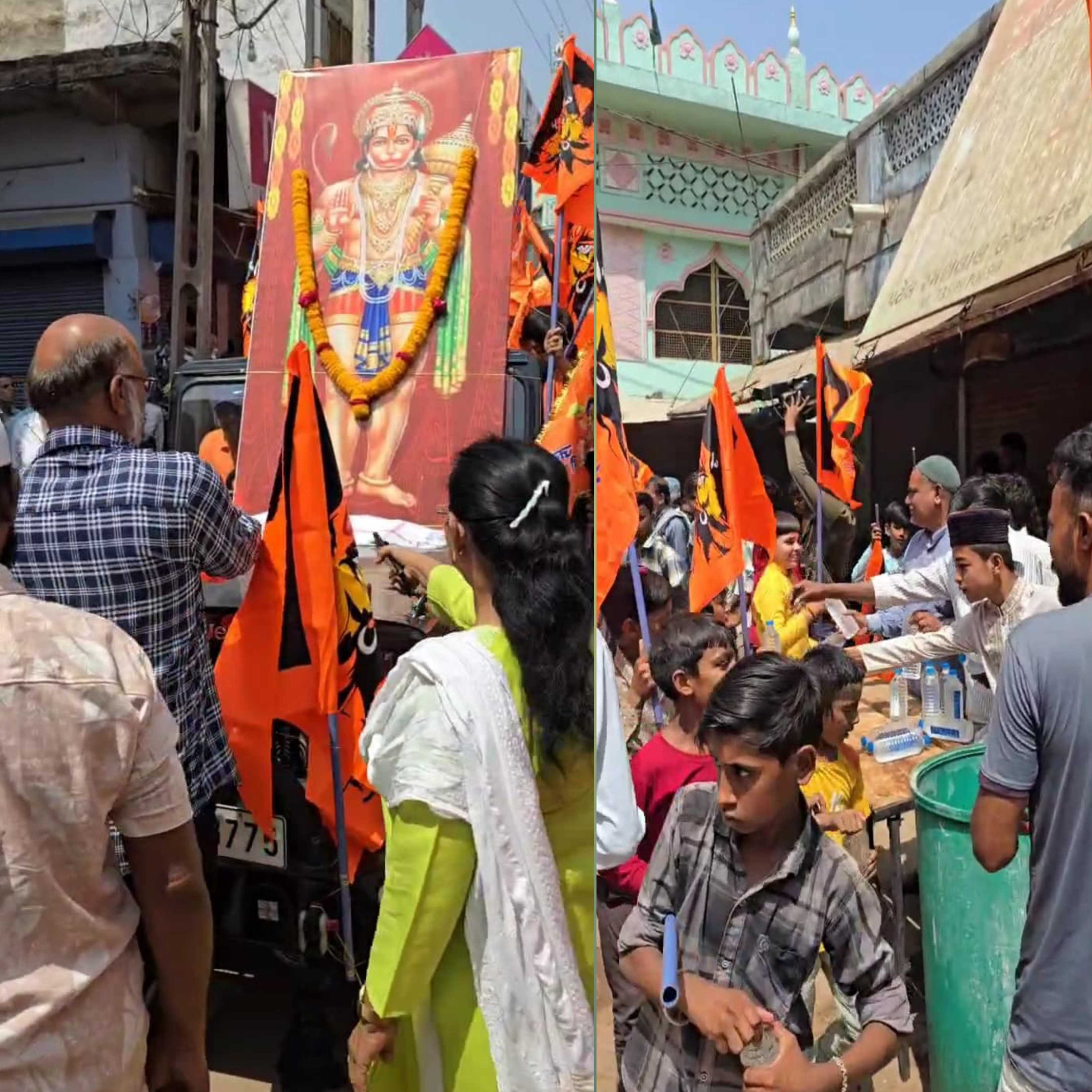 વિરપુરમાં હિંદુ-મુસ્લિમ એકતા ઝળહળી: હનુમાન જયંતિ પર ભાઈચારાનો પાવન પાઠ….