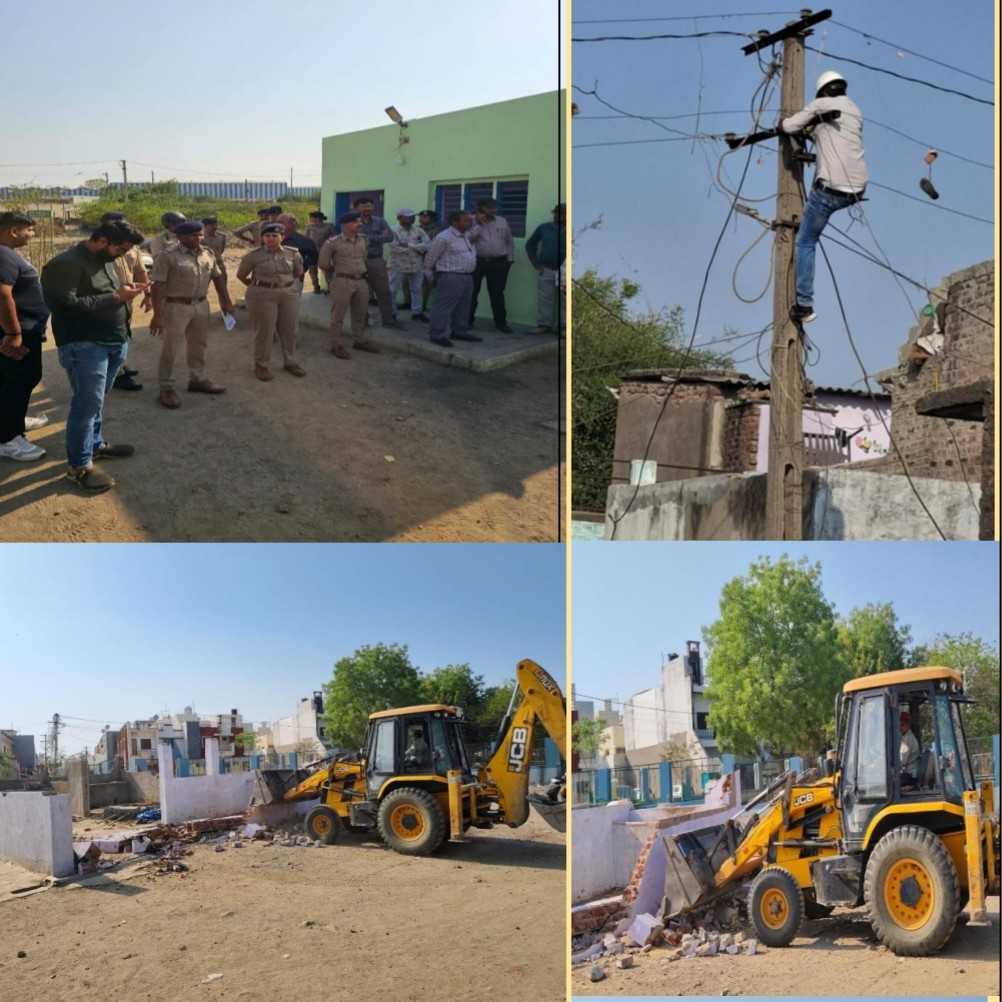 રાજકોટ પ્રધ્યુમનનગર પોલીસ સ્ટેશન વિસ્તારમાં અસામાજીક ગુંડા તત્વો વિરૂધ્ધ કરેલ કામગીરી.