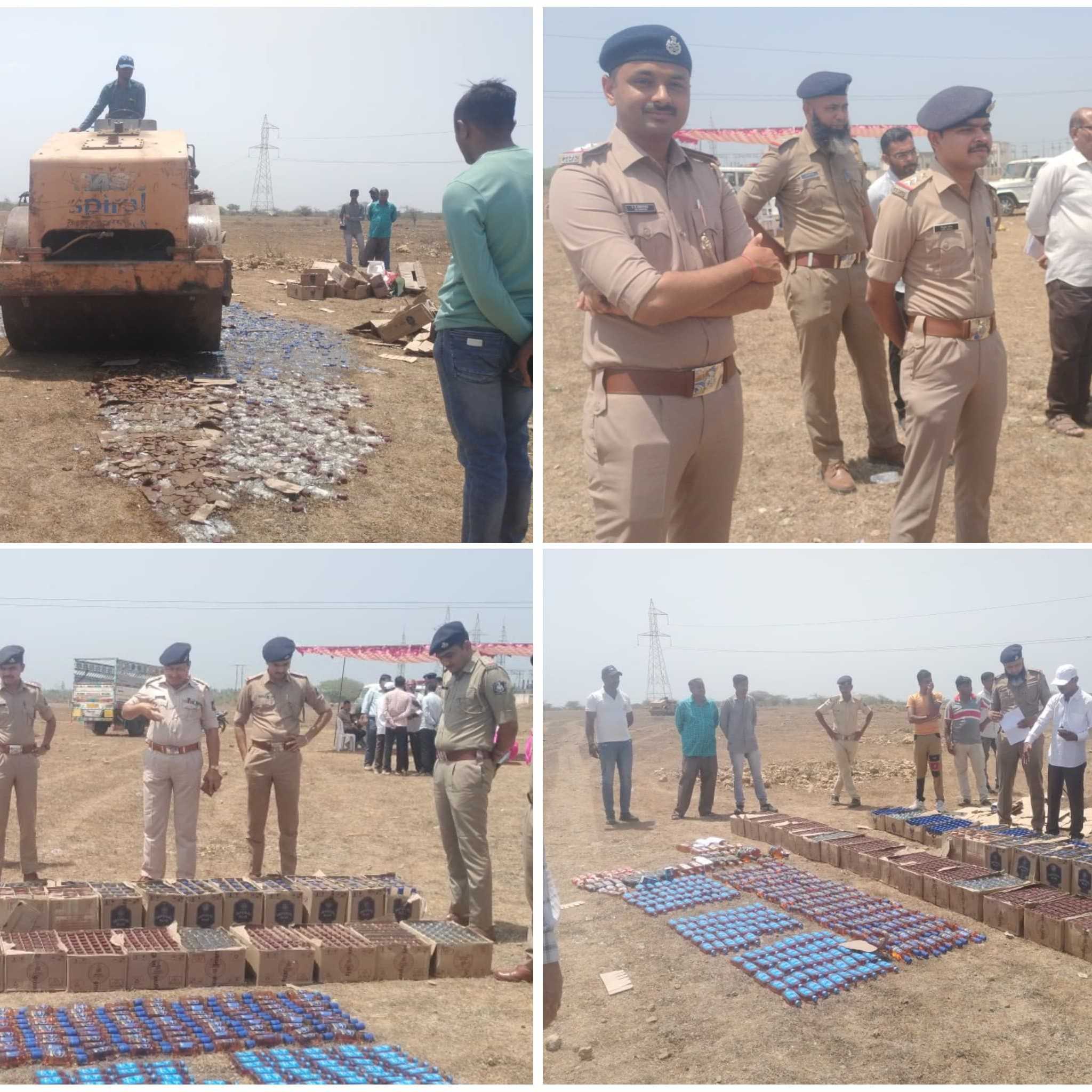 માળીયા હાટીના અને ચોરવાડ પોલીસે રૂ. 2.70 લાખના વિદેશી દારૂનો નાશ કર્યો
